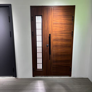 Stainless Steel Security Entry Door Multi Point Lock Anti Pry Structure Commercial Hotel Outdoor Safety Door OEM Available