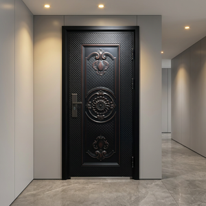 Pivot Armored Security Door Smart Digital Lock Anti Drill
