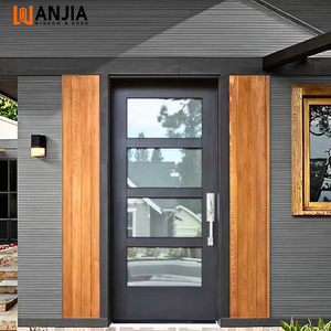 WANJIA Customized Casement Aluminium Alloy Glass Door