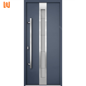 Modern Entrance Door Porte Metal Aluminum Glass Front Security Door