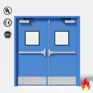 UL 10C Certified Steel Fire Door Panic Bar Emergency Escape Metal Safety Entry Doors