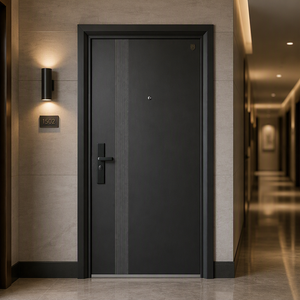 Modern Steel Entrance Door Anti-theft Security Door Commercial Fire Rated