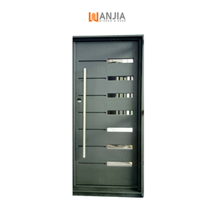 Supplier Wholesale Bulk Custom Security Pivot Aluminum Exterior Door Fire Resistance for Apartment Villa Entry-5-Year Warranty