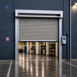 Fast Action Insulated Aluminum High Speed Door For Exterior Entrances