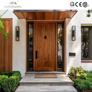 Elegant Modern Aluminum Alloy Anti-Theft Swing Entry Door Sidelights For Villa USA