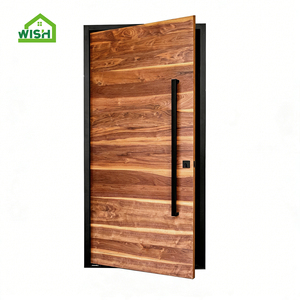 Modern Wooden Front Pivot Door