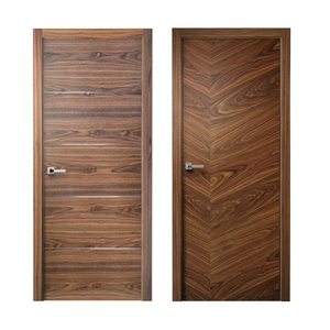 Interior Modern Design Solid Core Walnut Veneer Wood Door