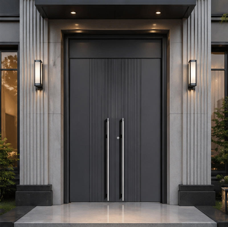 Luxury Soundproof Aluminum Front Security Entry Door
