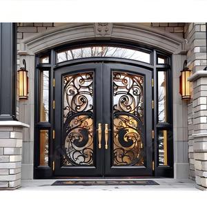XIYATECH Factory Price Classical Design Customized Exterior Iron Door Grill Design