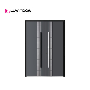 Premium Aluminum Large Main Entrance Doors Fire Prevent