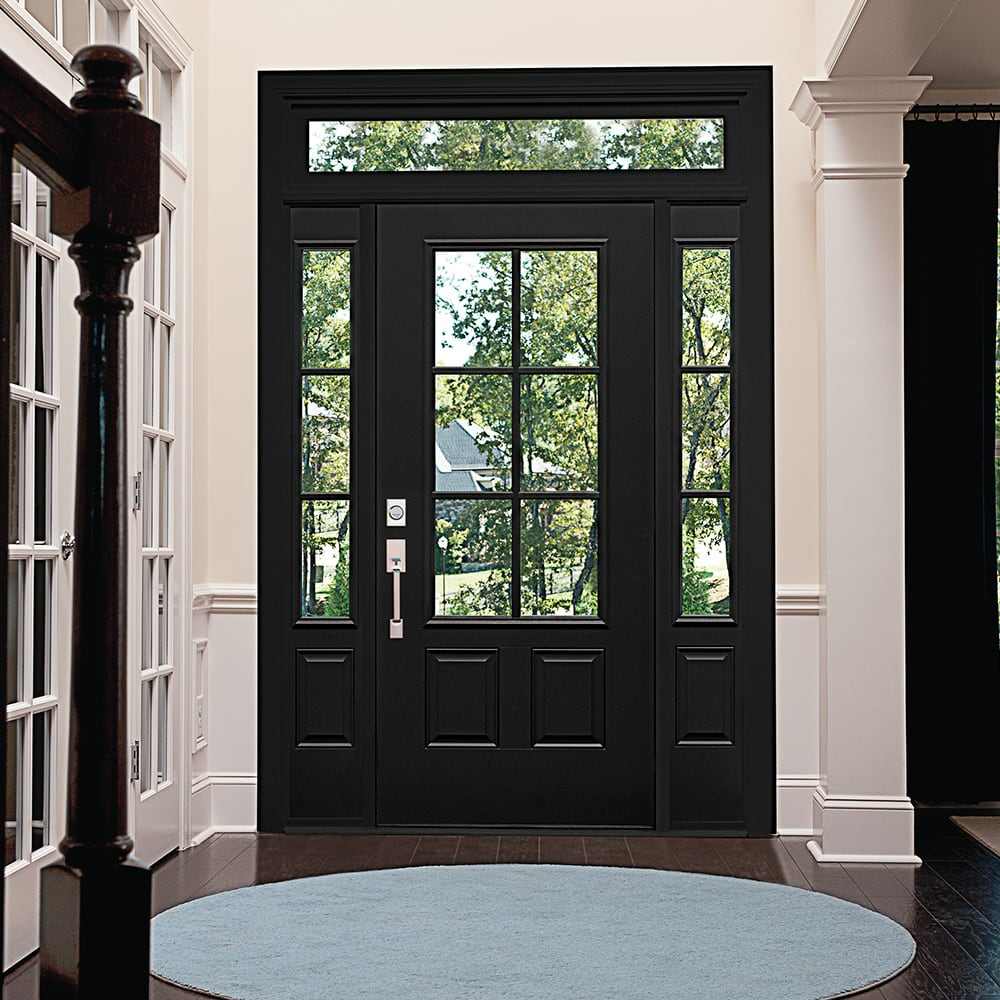 Extra Large Aluminum Entry Door with Glass Sidelight