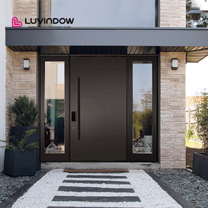 Luxury Tempered Glass Outdoor Aluminum Entry Door