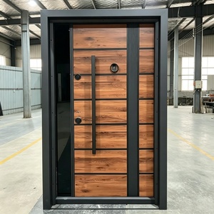 High Quality Security Steel Door Apartment Entry Metal Door Modern Anti Theft Exterior Steel Doors