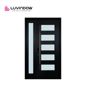 Energy Efficient Insulated Glass Weatherproof Aluminum Pivot Door for North American Custom Homes