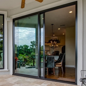 Double Large Glass Glazed Lifting Sliding Entry Doors