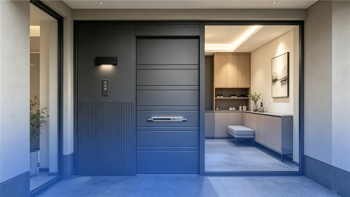 Modern aluminum alloy entry door for villa